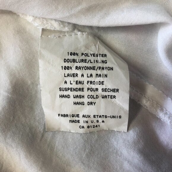 HONEY Belle Off White Floral Long Sleeve Flowy V Neck Top Size Large - Picture 5 of 13